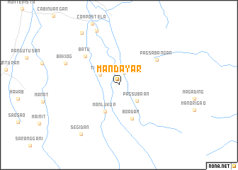 map of Mandayar