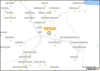 map of Manda