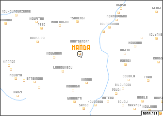 map of Manda