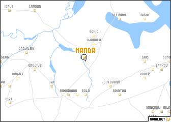 map of Manda