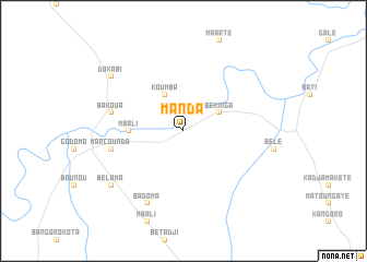 map of Manda