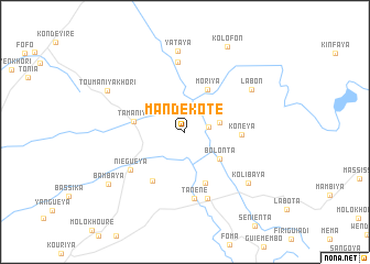 map of Mandékoté