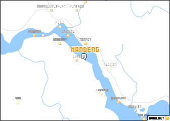 map of Mandeng