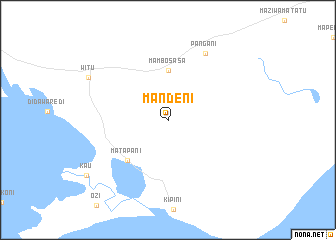 map of Mandeni