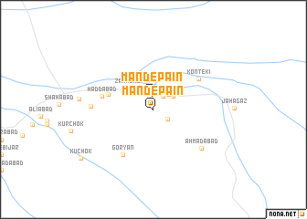 map of Mand-e Pā\