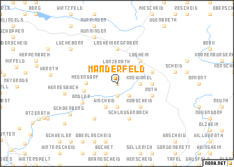 map of Manderfeld