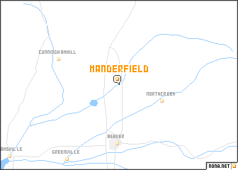 map of Manderfield