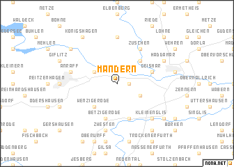 map of Mandern