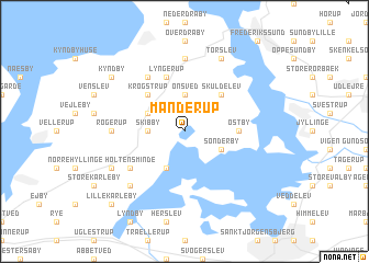 map of Manderup