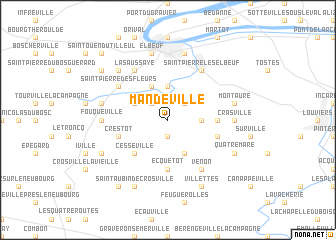 map of Mandeville