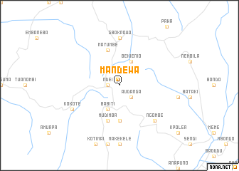 map of Mandewa
