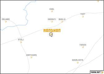 map of Māndhan