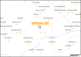 map of Mandhílion