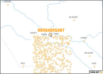 map of Mandhorghāt