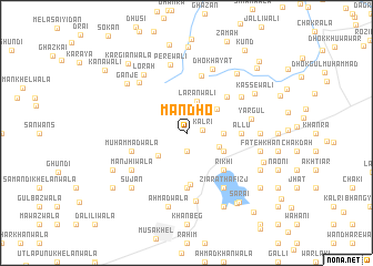 map of Māndho