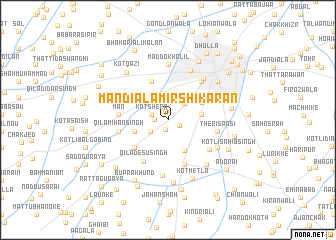 map of Mandiāla Mīr Shikarān