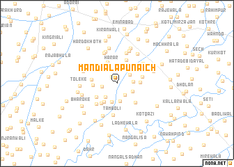 map of Mandiāla Punaich