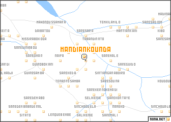 map of Mandian Kounda