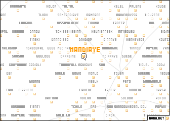 map of Mandiaye