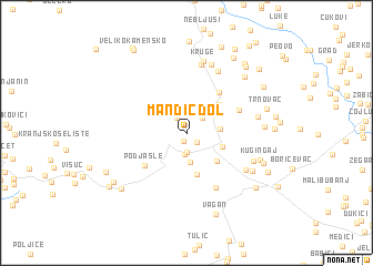 map of Mandić Dol