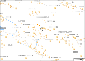 map of Mandići