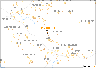 map of Mandići