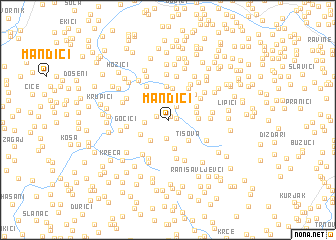 map of Mandići