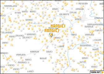 map of Mandići