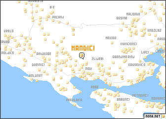 map of Mandići