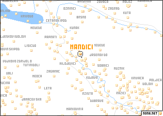 map of Mandići