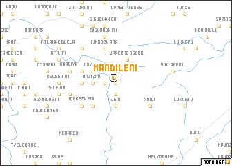 map of Mandileni