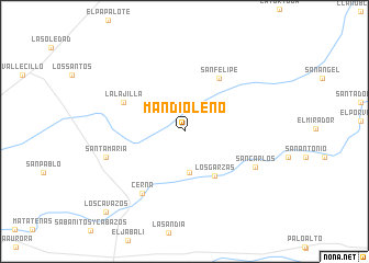 map of Mandioleño