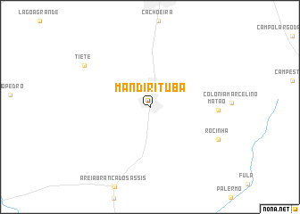map of Mandirituba