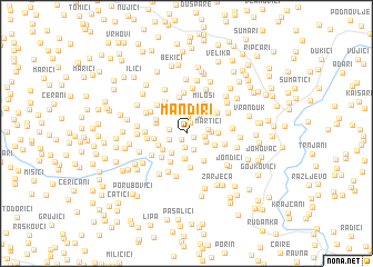 map of Manđiri