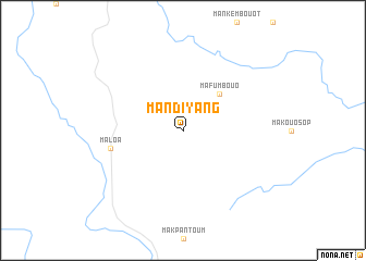 map of Mandiyang