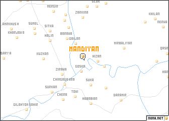 map of Mandiyān