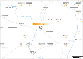map of Mandjakui