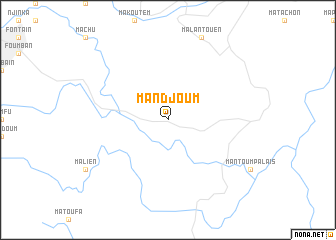 map of Mandjoum