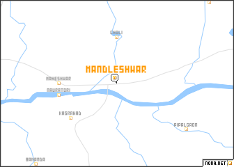 map of Māndleshwar