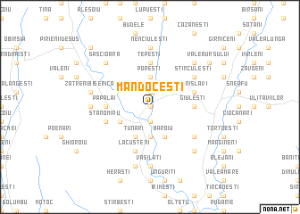 map of Mandoceşti