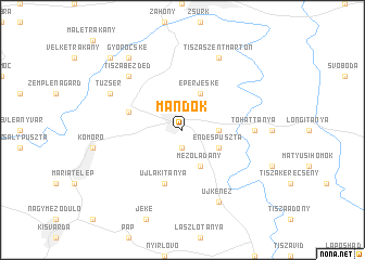 map of Mándok