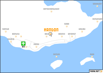 map of Mandon