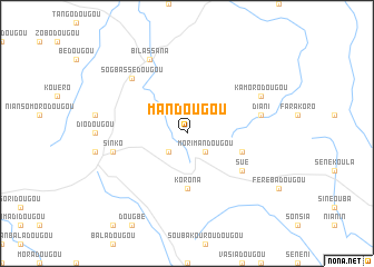 map of Mandougou