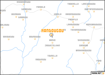 map of Mandougou