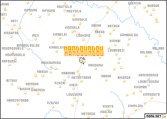 map of Mandoundou