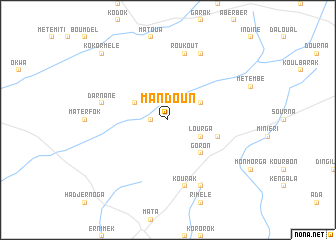 map of Mandoun