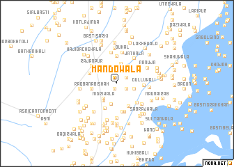 map of Mandowāla