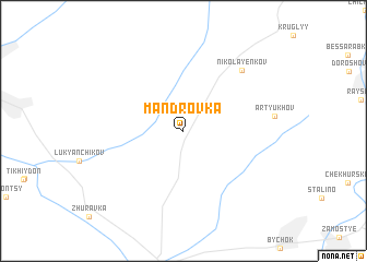 map of Mandrovka