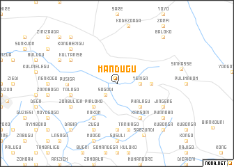 map of Mandugu