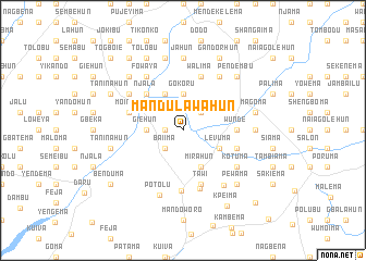 map of Mandulawahun